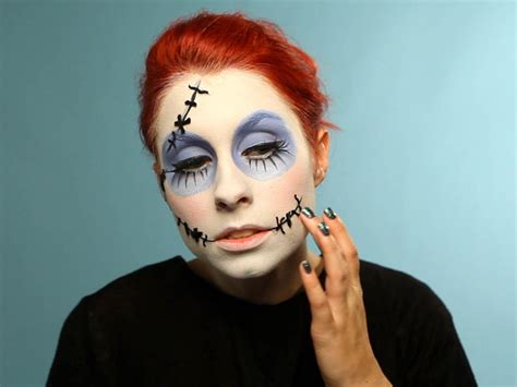 halloween makeup stitches.